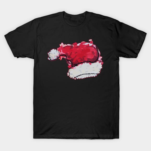 Santa Hat T-Shirt by Joselo Rocha Art